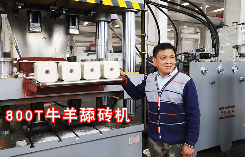 800噸(dūn)粉末成型牛(niú)羊舔磚鹽磚(zhuān)機