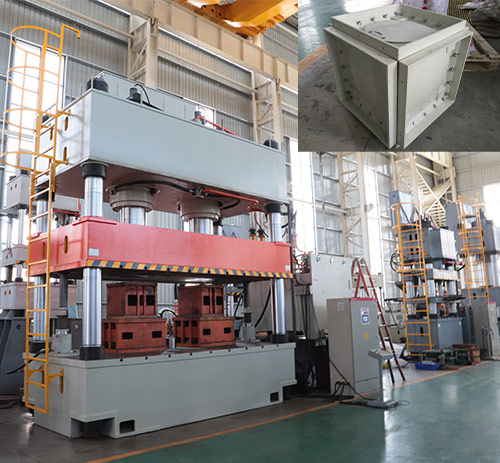 1000噸(dun)玻璃鋼(gāng)水箱成(chéng)型液壓(ya)機